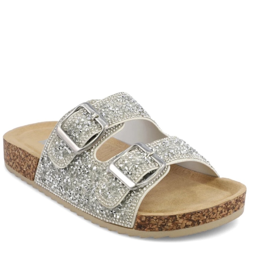 Free People Mia Rhinestone Slide Sandal Size 8